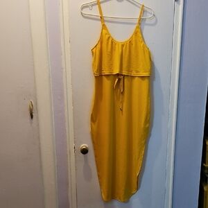 Yellow Sleeveless Dress